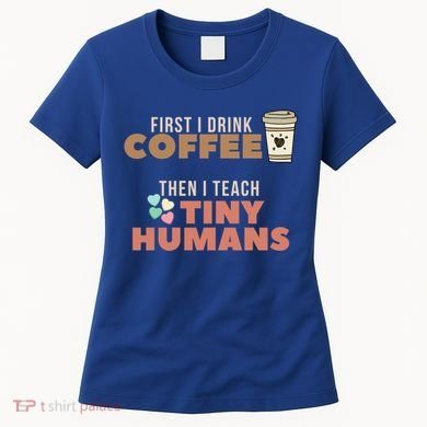 I Teach Tiny Hu Back To School Preschool Daycare Teacher Cool Gift Women's T-Shirt