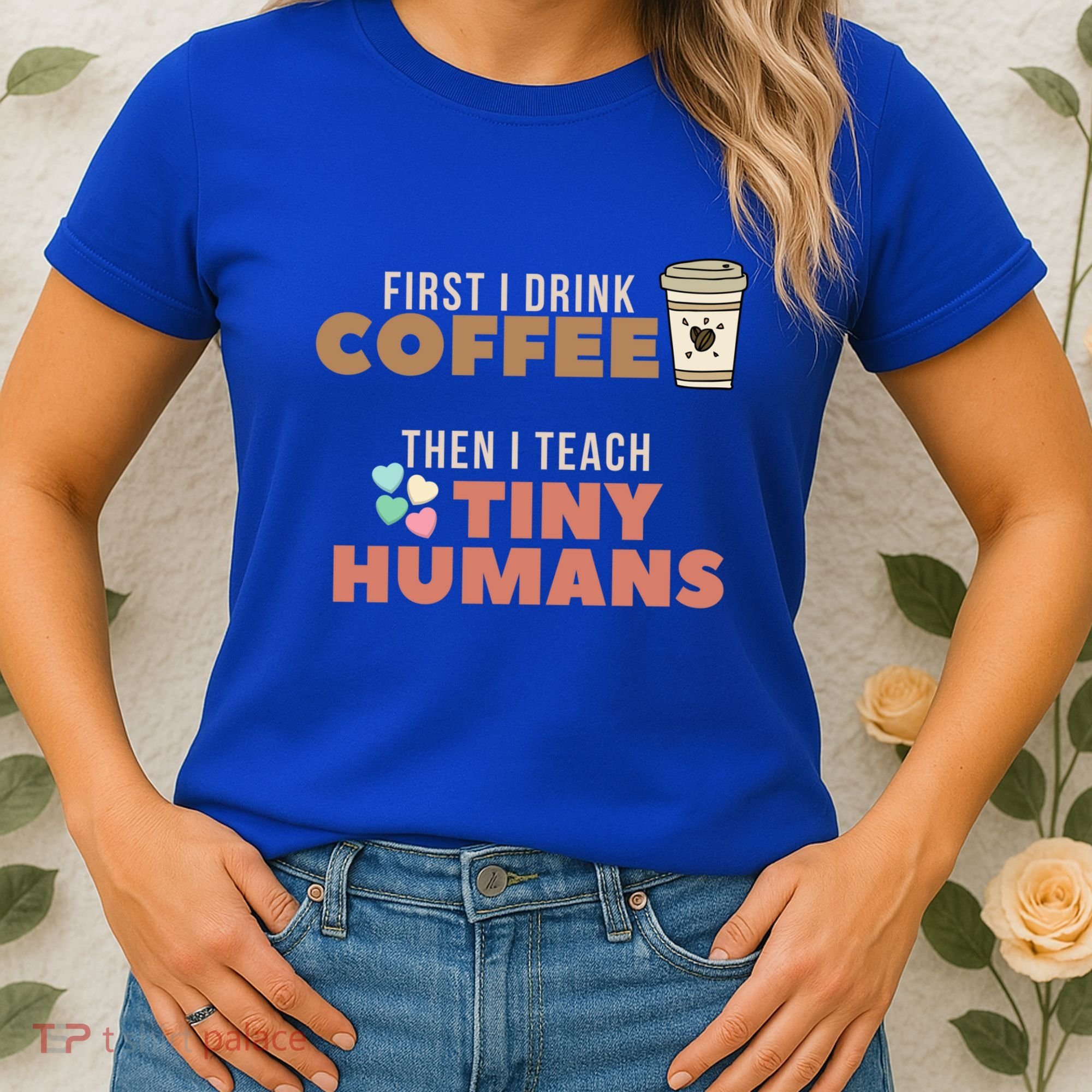 I Teach Tiny Hu Back To School Preschool Daycare Teacher Cool Gift Women's T-Shirt