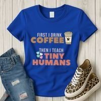 I Teach Tiny Hu Back To School Preschool Daycare Teacher Cool Gift Women's T-Shirt thumb 3