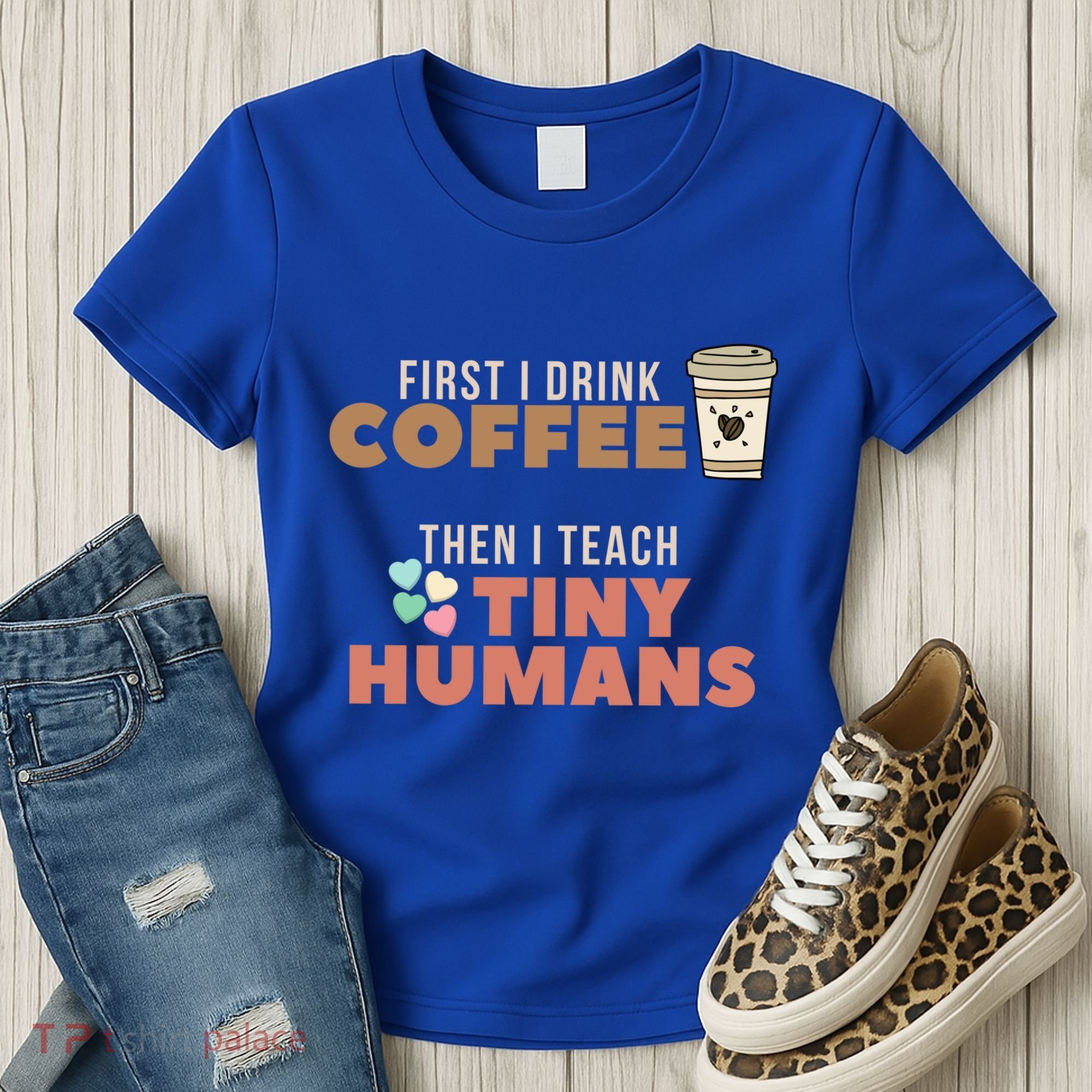 I Teach Tiny Hu Back To School Preschool Daycare Teacher Cool Gift Women's T-Shirt