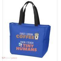 I Teach Tiny Hu Back To School Preschool Daycare Teacher Cool Gift Tote Bag thumb 3
