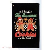 I Teach The Smartest Cookies In The Batch Teacher Christmas Golf Towel thumb 0
