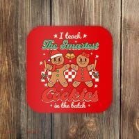 I Teach The Smartest Cookies In The Batch Teacher Christmas Coaster thumb 0
