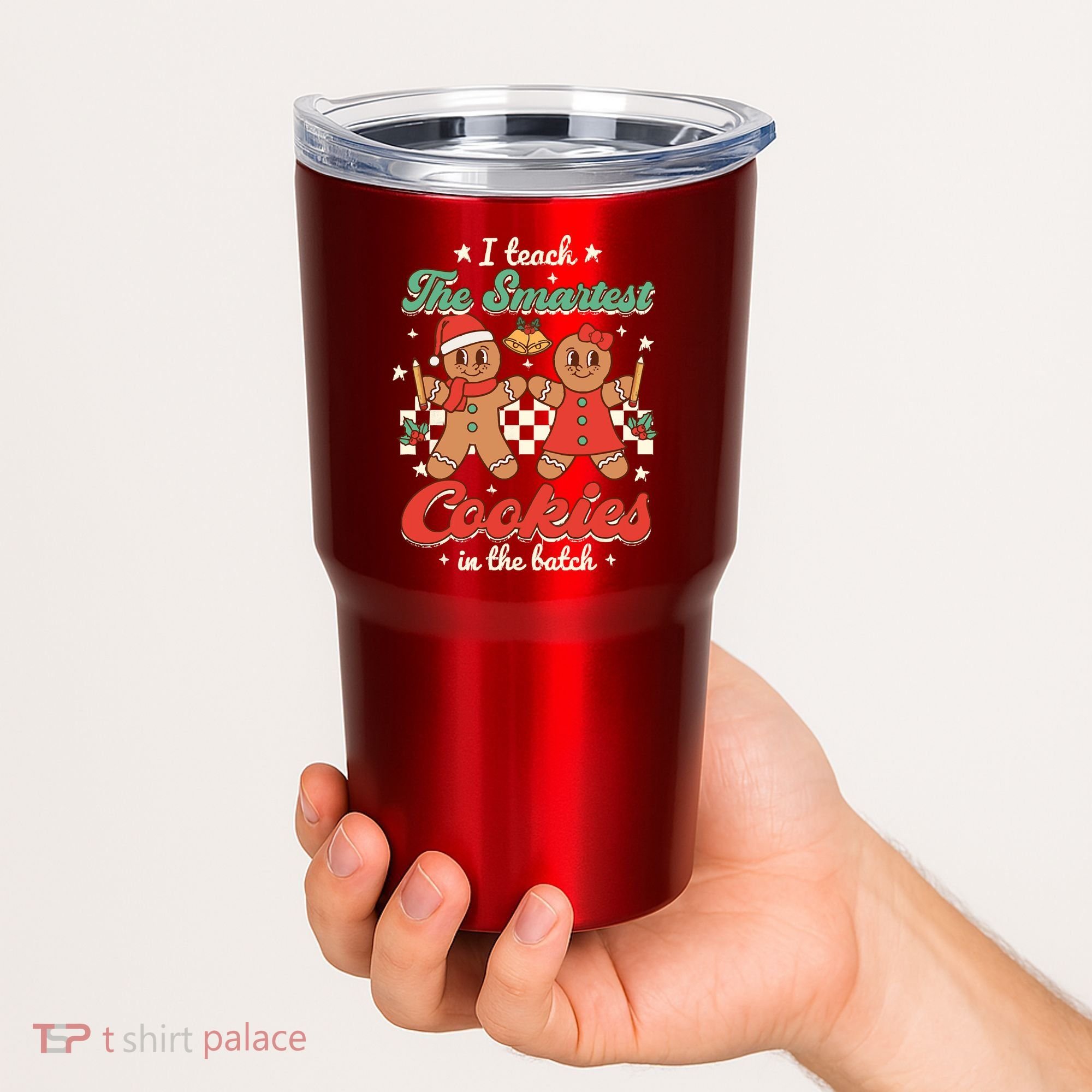 I Teach The Smartest Cookies In The Batch Teacher Christmas Tumbler