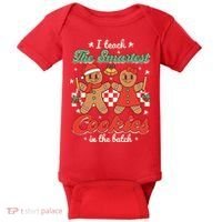 I Teach The Smartest Cookies In The Batch Teacher Christmas Baby Bodysuit thumb 0