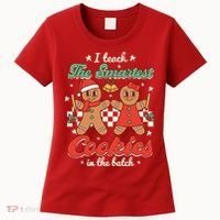 I Teach The Smartest Cookies In The Batch Teacher Christmas Women's T-Shirt thumb 0