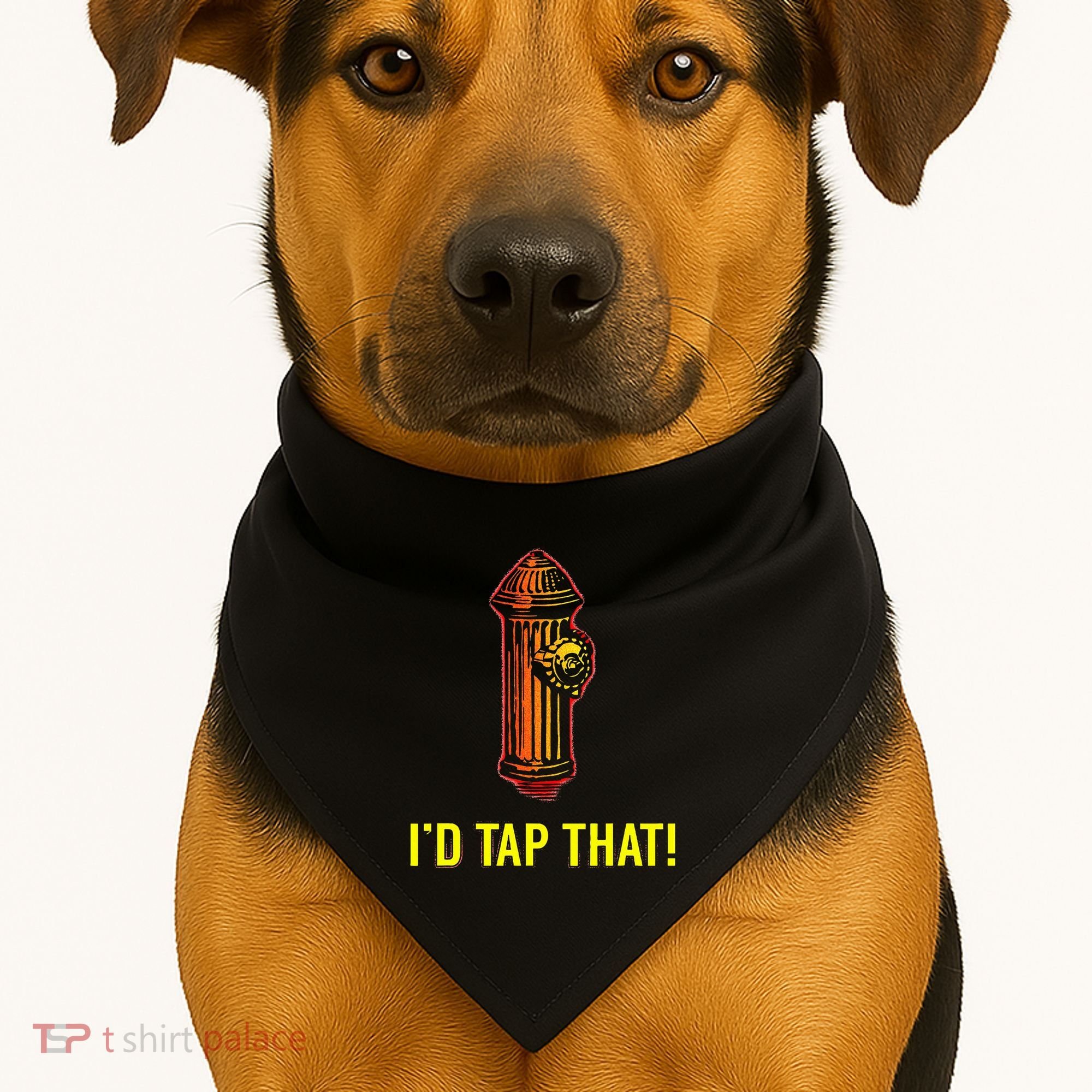 ID Tap That Funny Firefighter USA-Made Doggie Bandana
