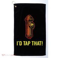 ID Tap That Funny Firefighter Golf Towel thumb 0