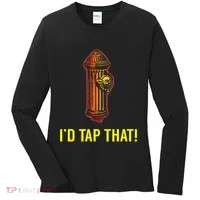 ID Tap That Funny Firefighter Women's Long Sleeve Shirt thumb 0
