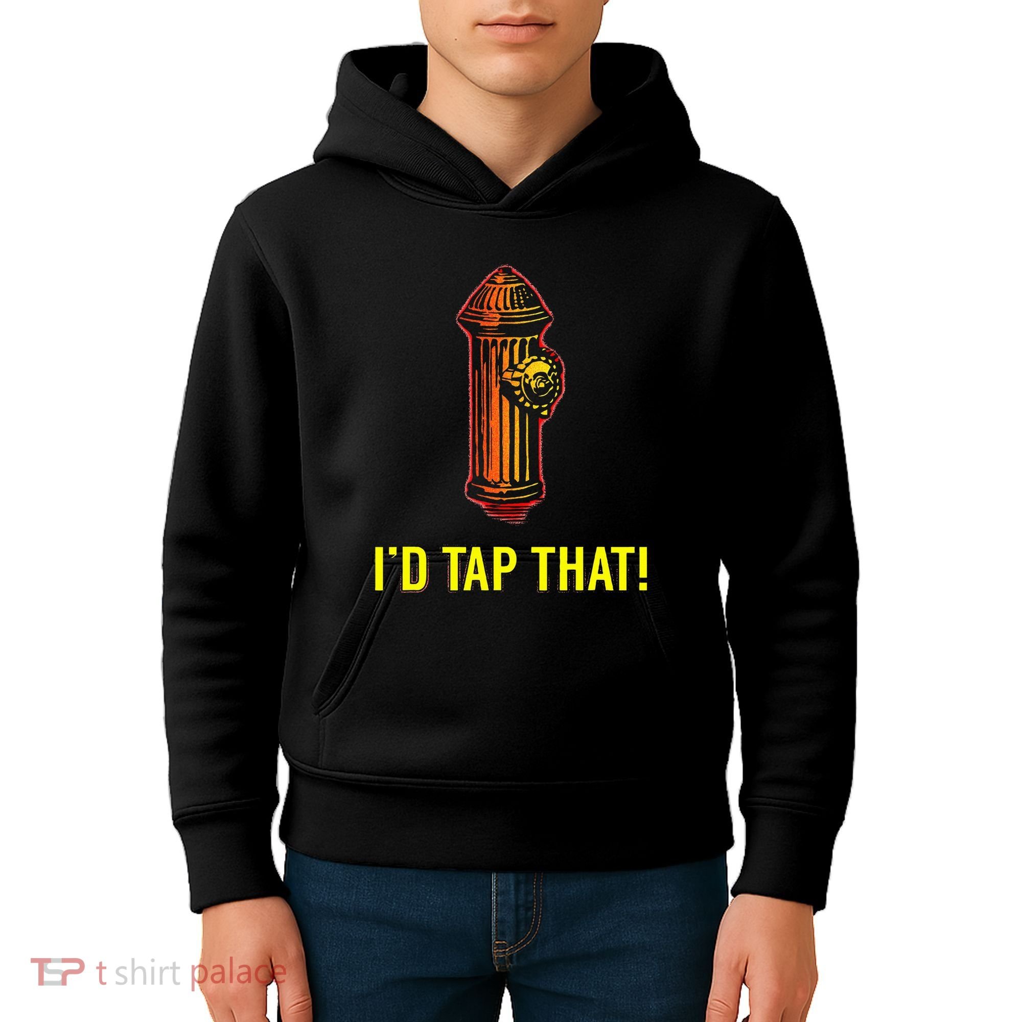 ID Tap That Funny Firefighter Kids Hoodie