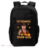 Im Thankful Trump Won Thanksgiving Backpack thumb 0