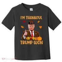 Im Thankful Trump Won Thanksgiving Toddler T-Shirt thumb 0
