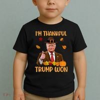 Im Thankful Trump Won Thanksgiving Toddler T-Shirt thumb 2