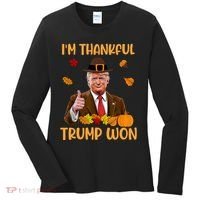 Im Thankful Trump Won Thanksgiving Women's Long Sleeve Shirt thumb 0
