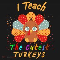 I Teach The Cutest Turkeys Backpack thumb 2