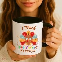 I Teach The Cutest Turkeys Coffee Mug thumb 3