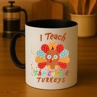I Teach The Cutest Turkeys Coffee Mug thumb 4
