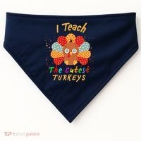 I Teach The Cutest Turkeys USA-Made Doggie Bandana thumb 0
