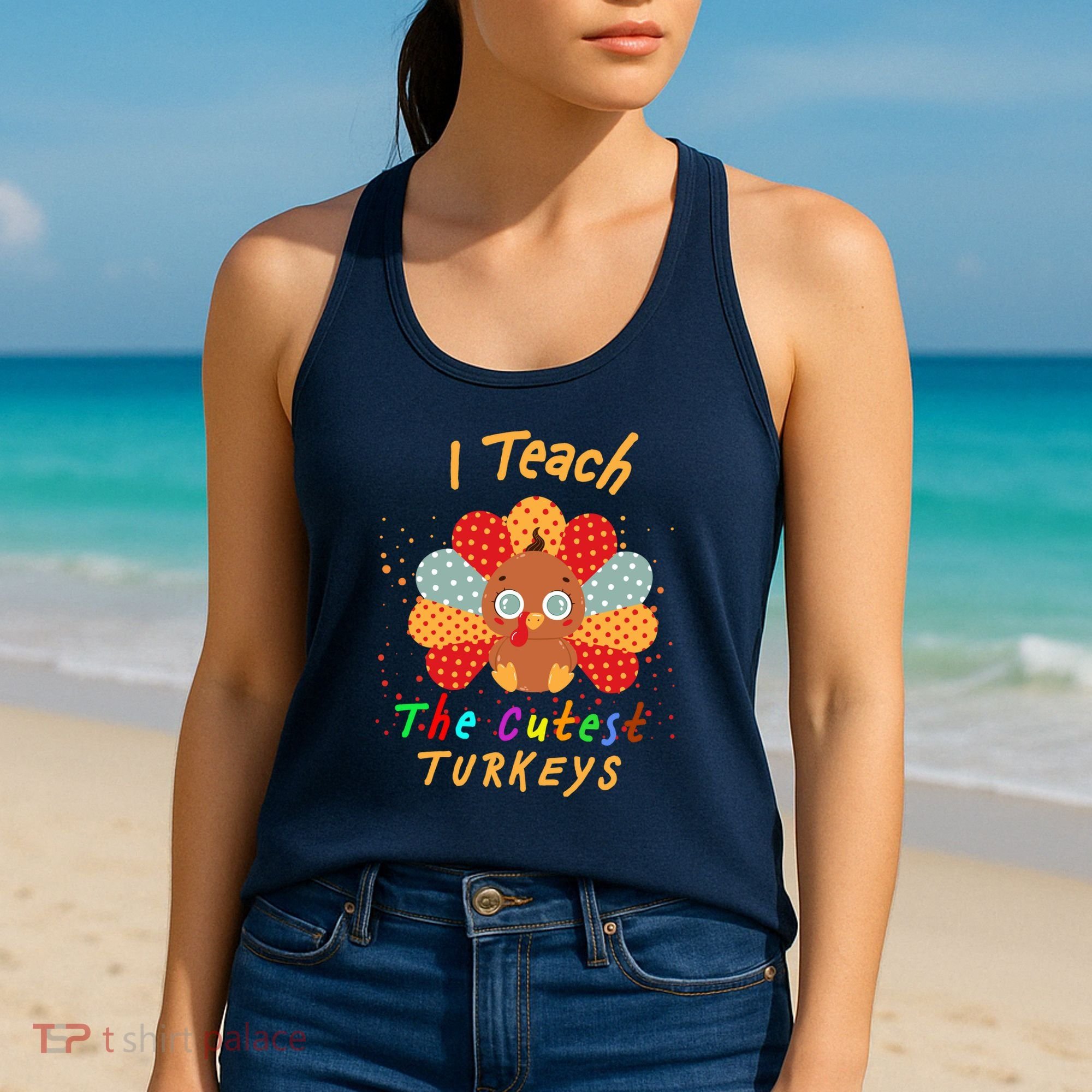 I Teach The Cutest Turkeys Women's Tank Top