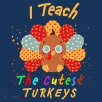I Teach The Cutest Turkeys Toddler Hoodie thumb 2