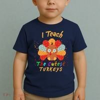 I Teach The Cutest Turkeys Toddler T-Shirt thumb 2