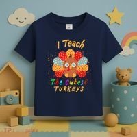 I Teach The Cutest Turkeys Toddler T-Shirt thumb 3