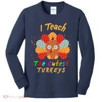 I Teach The Cutest Turkeys Kids Long Sleeve Shirt thumb 0