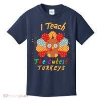 I Teach The Cutest Turkeys Kids T-Shirt thumb 0