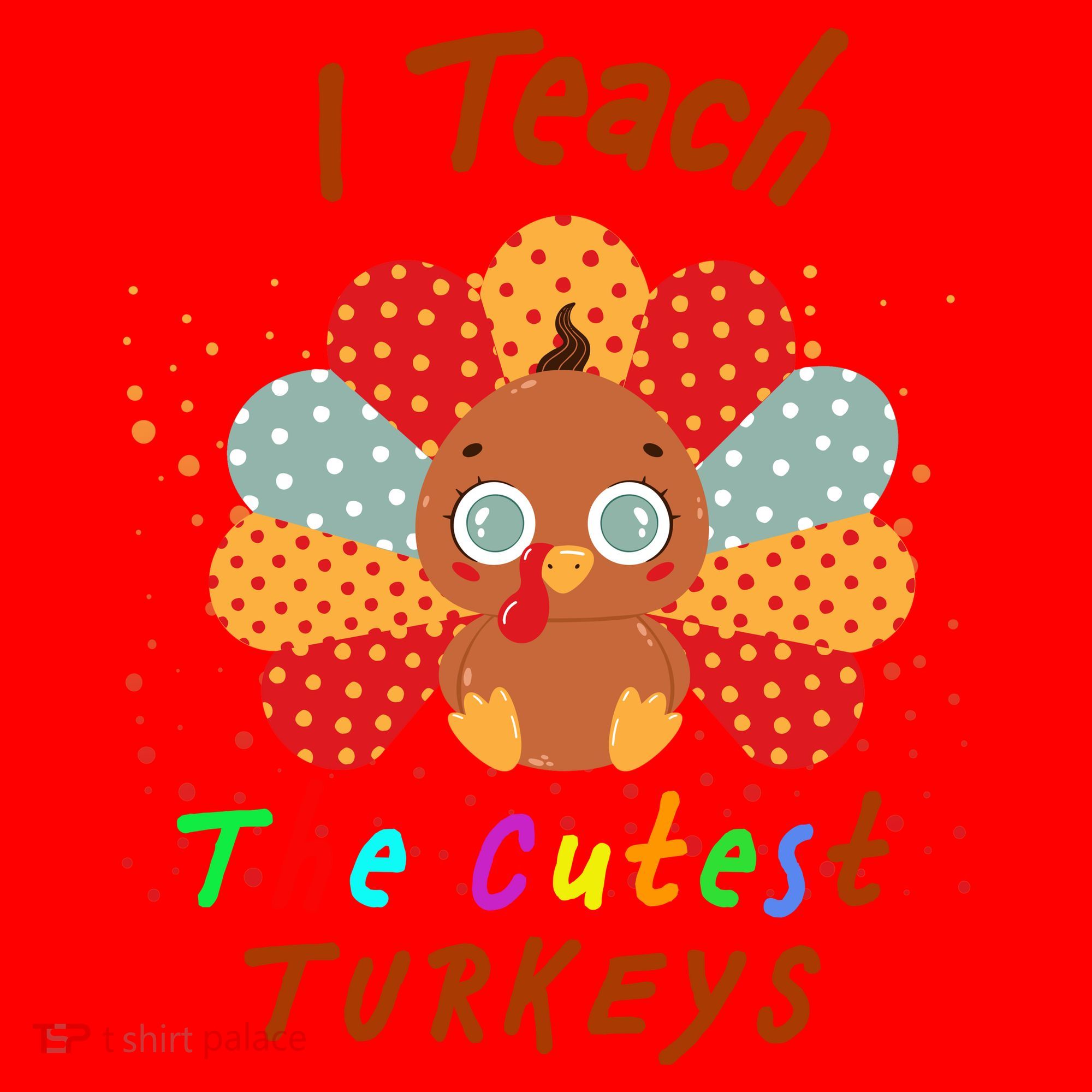 I Teach The Cutest Turkeys Santa Hat