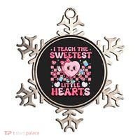 I Teach The Sweetest Little Hearts Teacher Valentines Day Ornament thumb 0