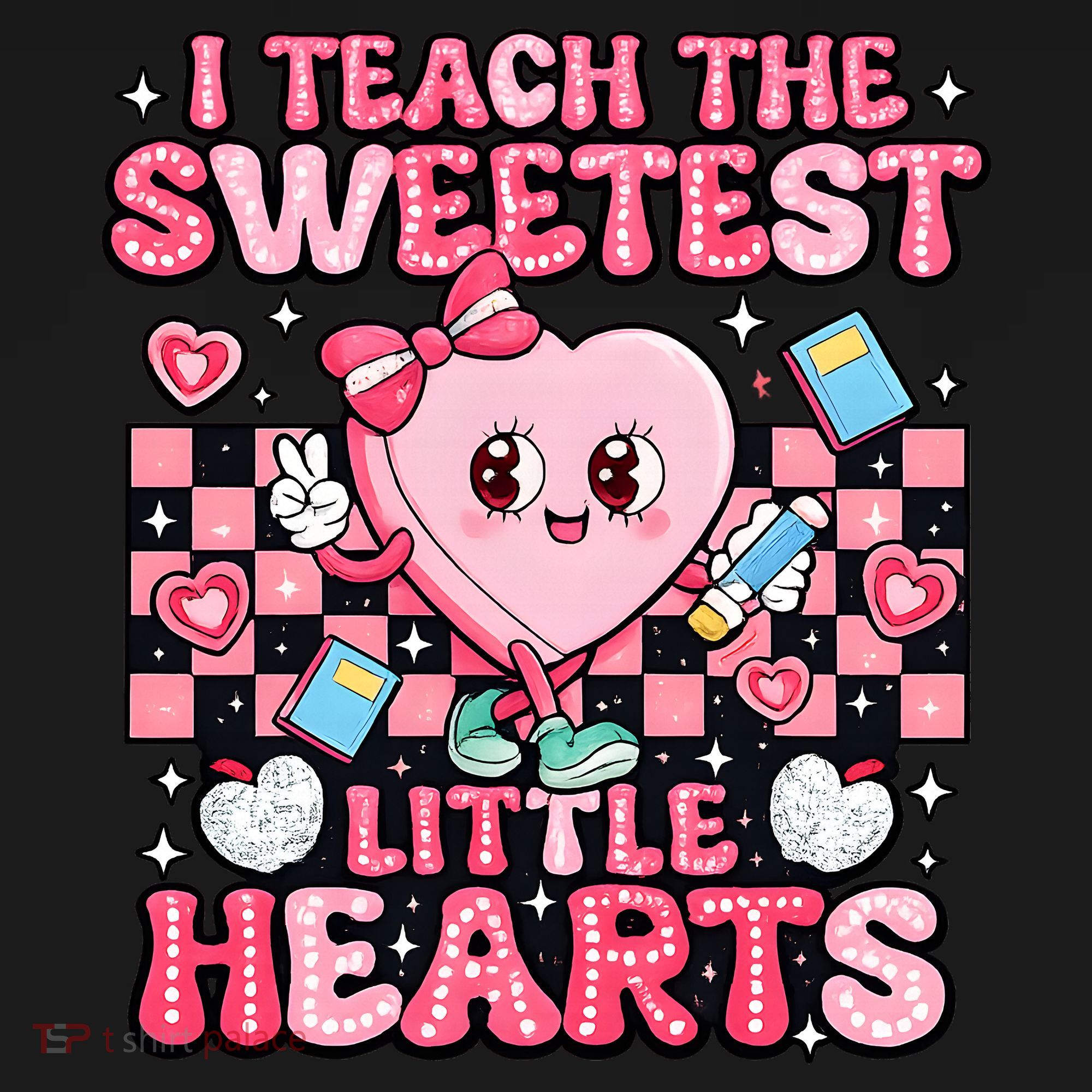 I Teach The Sweetest Little Hearts Teacher Valentines Day Women's Tank Top