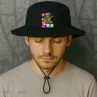 I Teach The Cutest Little Monsters Halloween Costume Teacher Bucket Hat thumb 2