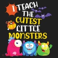 I Teach The Cutest Little Monsters Halloween Costume Teacher Beanie thumb 2