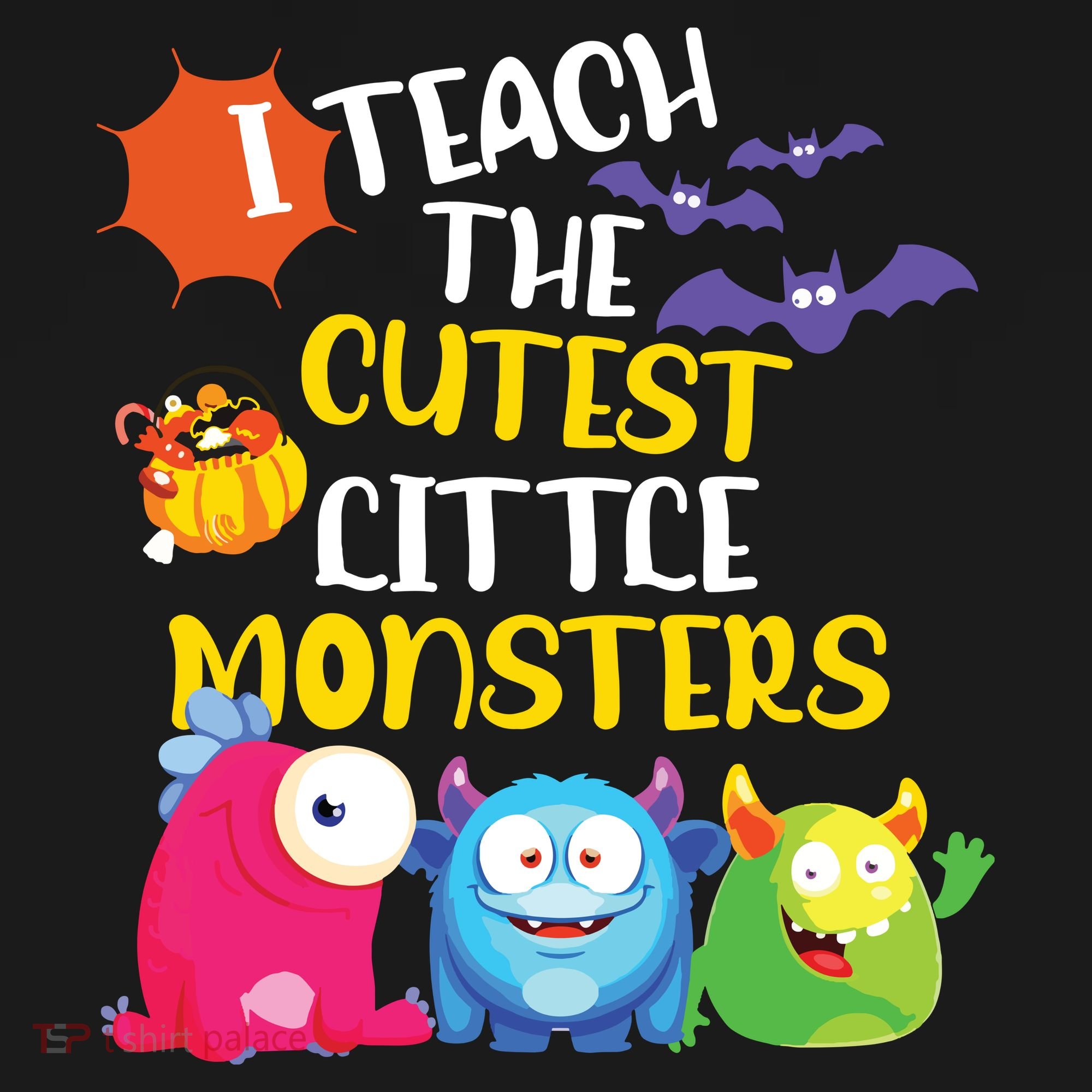 I Teach The Cutest Little Monsters Halloween Costume Teacher Women's Hoodie