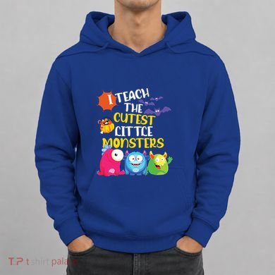 I Teach The Cutest Little Monsters Halloween Costume Teacher Hoodie