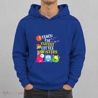I Teach The Cutest Little Monsters Halloween Costume Teacher Hoodie thumb 0