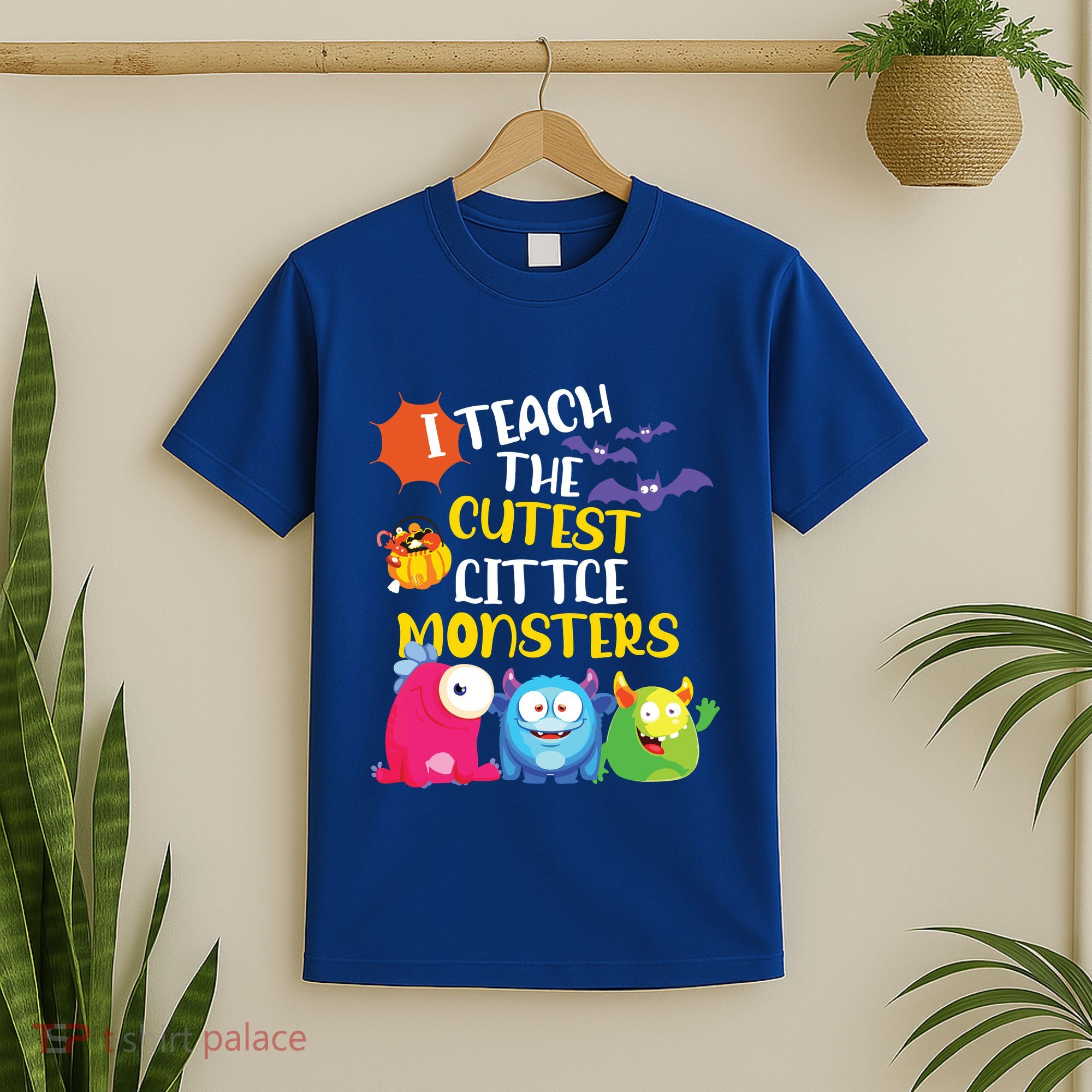 I Teach The Cutest Little Monsters Halloween Costume Teacher T-Shirt