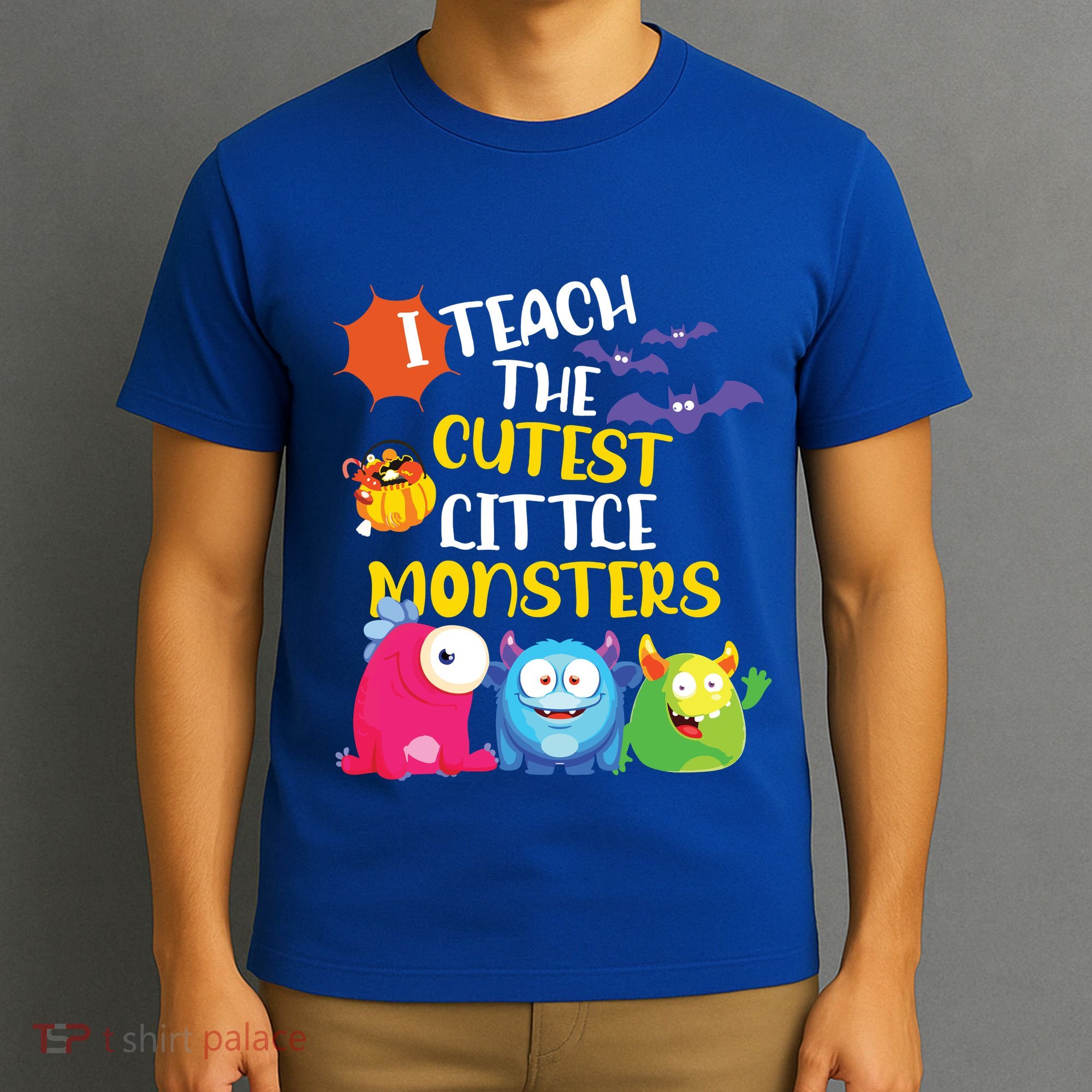 I Teach The Cutest Little Monsters Halloween Costume Teacher T-Shirt