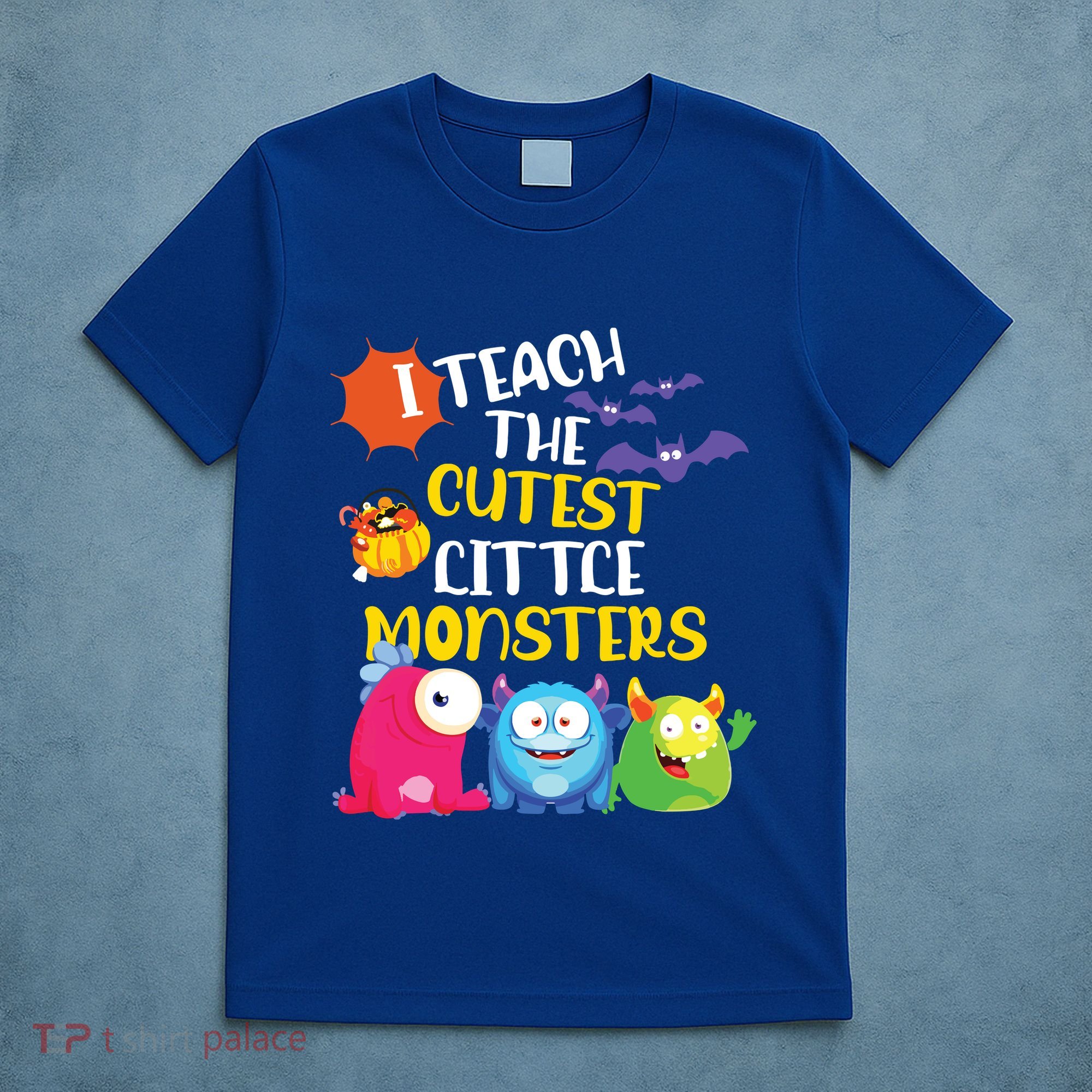 I Teach The Cutest Little Monsters Halloween Costume Teacher T-Shirt