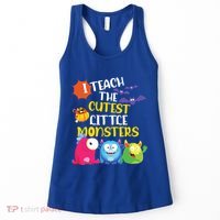 I Teach The Cutest Little Monsters Halloween Costume Teacher Women's Tank Top thumb 0
