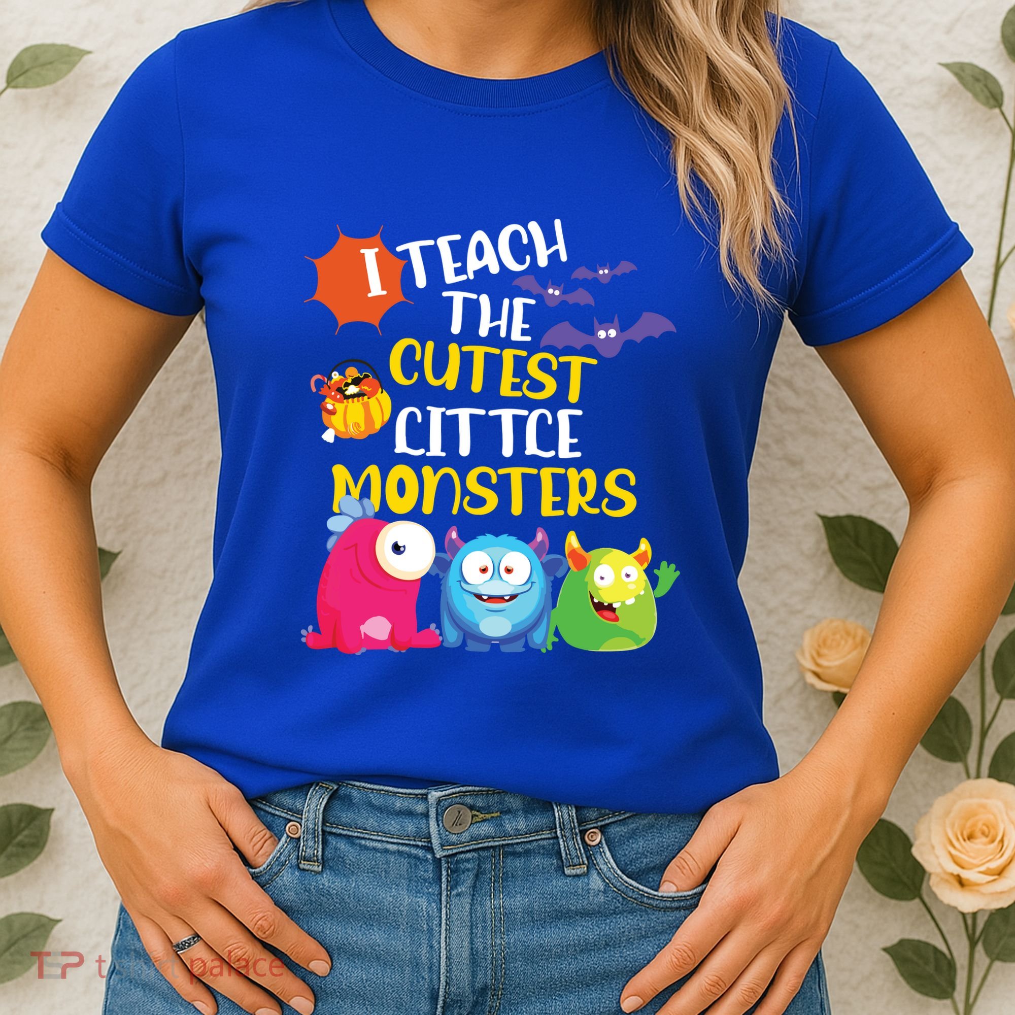 I Teach The Cutest Little Monsters Halloween Costume Teacher Women's T-Shirt