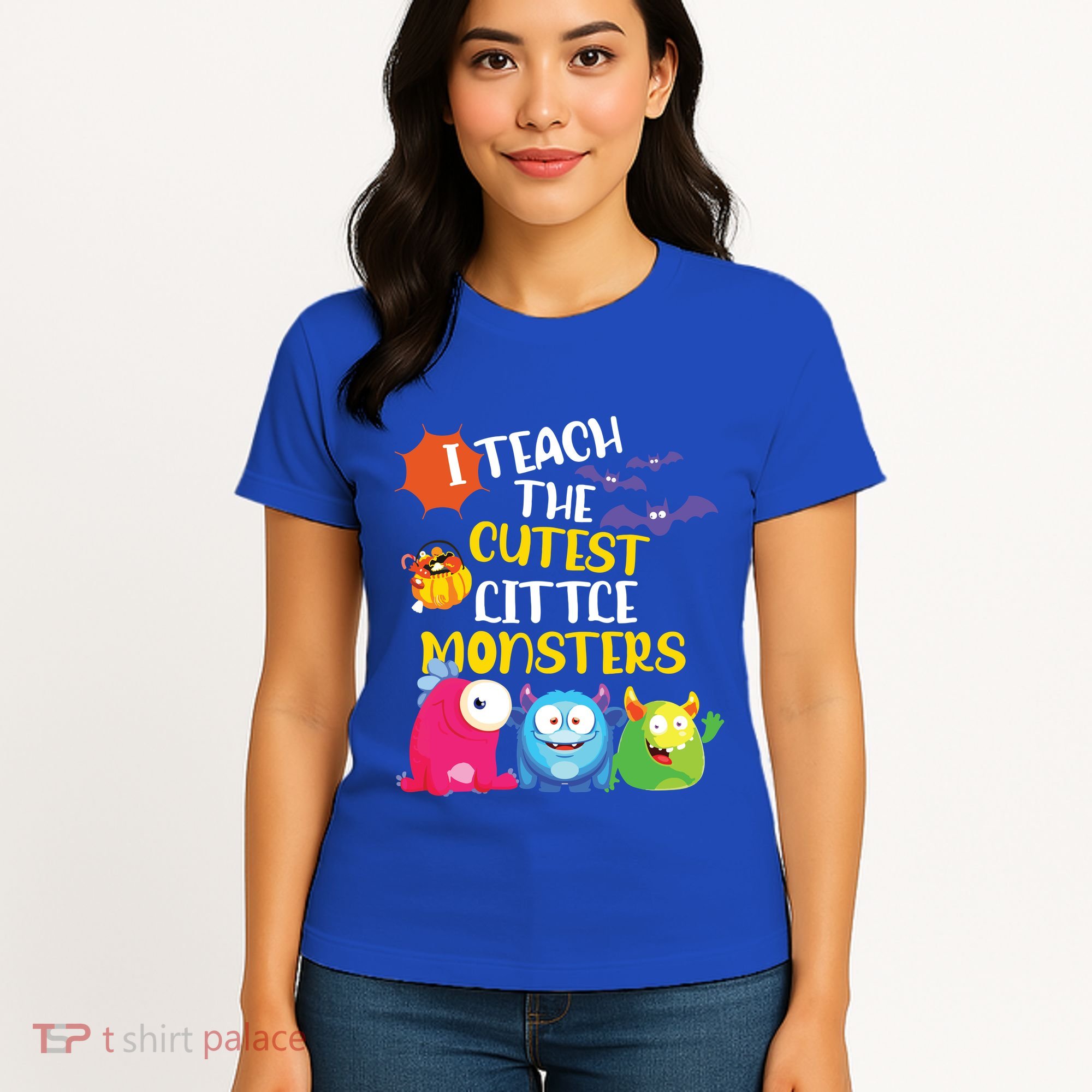 I Teach The Cutest Little Monsters Halloween Costume Teacher Women's T-Shirt