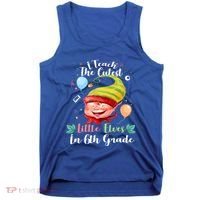 I Teach The Cutest Little Elves In 6Th Grade Teacher Xmas Gift Tank Top thumb 0