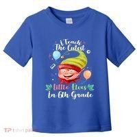 I Teach The Cutest Little Elves In 6Th Grade Teacher Xmas Gift Toddler T-Shirt thumb 0