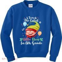 I Teach The Cutest Little Elves In 6Th Grade Teacher Xmas Gift Kids Sweatshirt thumb 0