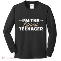 I'm the teenager 13th birthday Kids Long Sleeve Shirt thumb 0