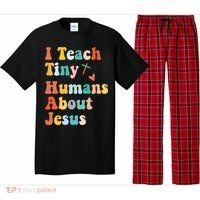 I Teach Tiny Humans About Jesus Teacher Pajama Set thumb 0