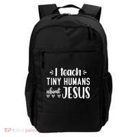 I Teach Tiny Humans About Jesus Backpack thumb 0