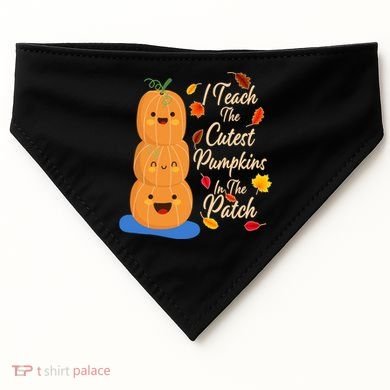 I Teach The Cutest Pumpkins In The Patch USA-Made Doggie Bandana
