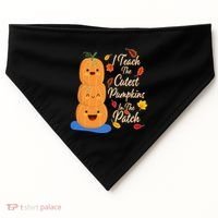 I Teach The Cutest Pumpkins In The Patch USA-Made Doggie Bandana thumb 0